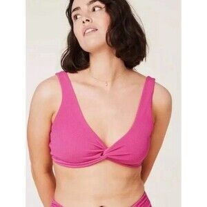 New Andie Swim Women's Portofino Top Orchid Pink Bikini Twist Top Size Medium